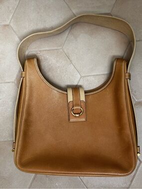 Hermes Tsako Bag gold Courchevel leather